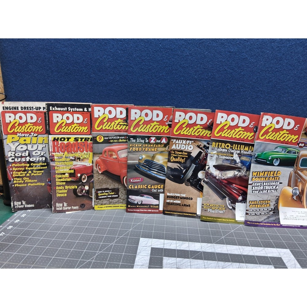 Rod and Custom Magazine Lot of 7 Mixed Issues 1997 to 2010 Hot Rods